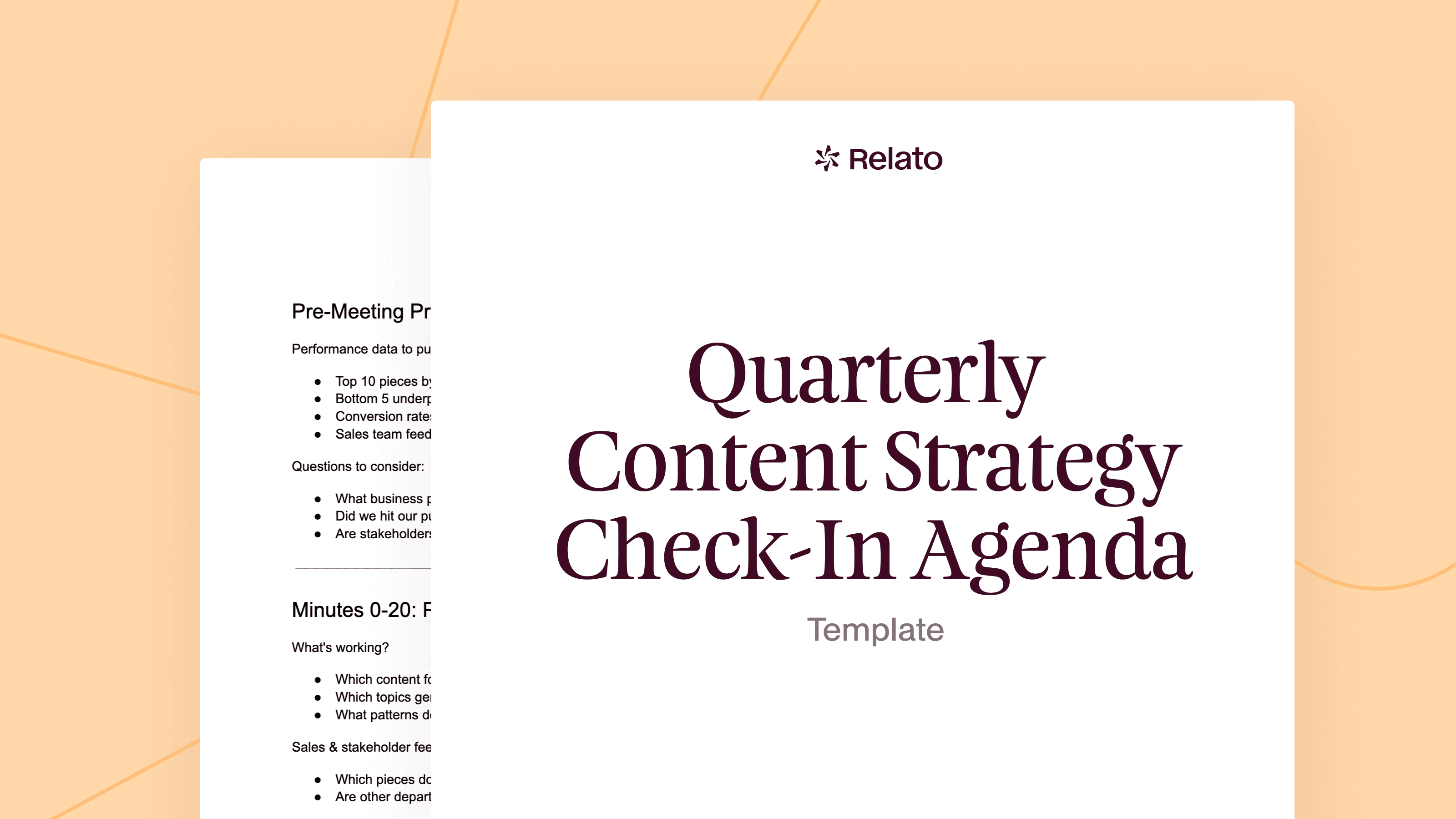 Cover image for blog post "Quarterly Content Strategy Check-In Agenda Template"