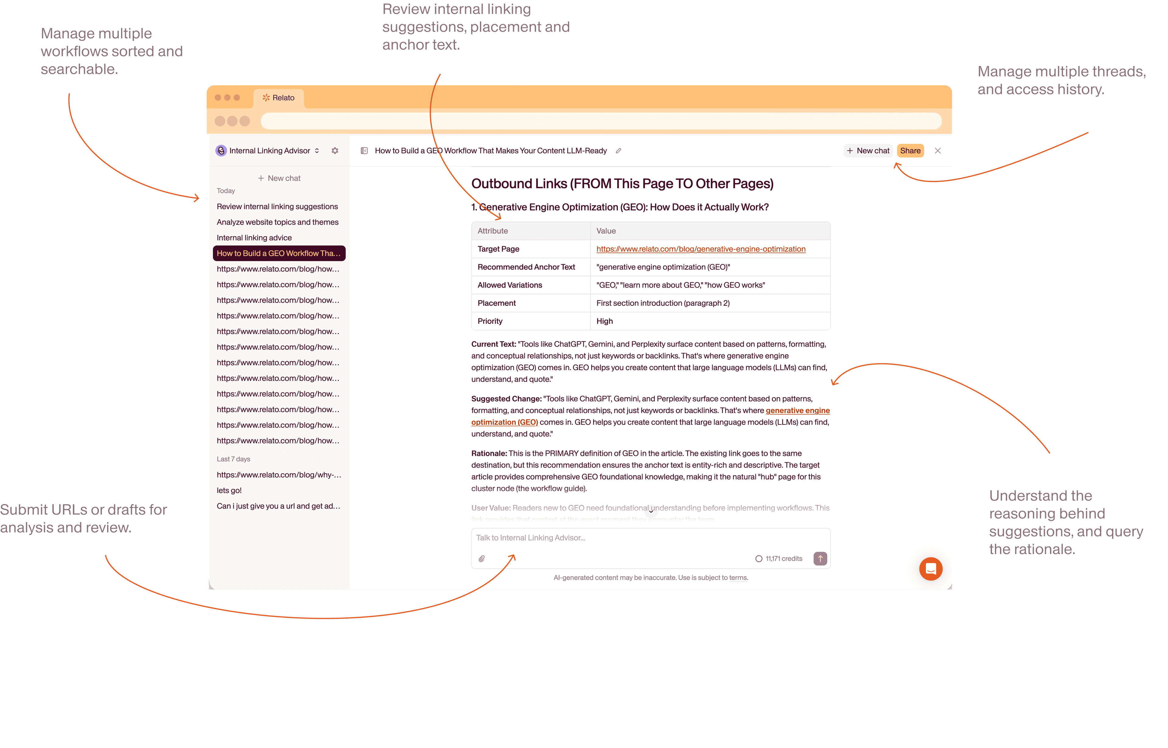 Internal Linking Advisor Agent Output