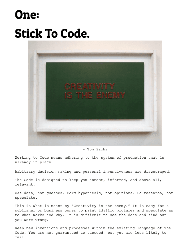 screenshot of the code