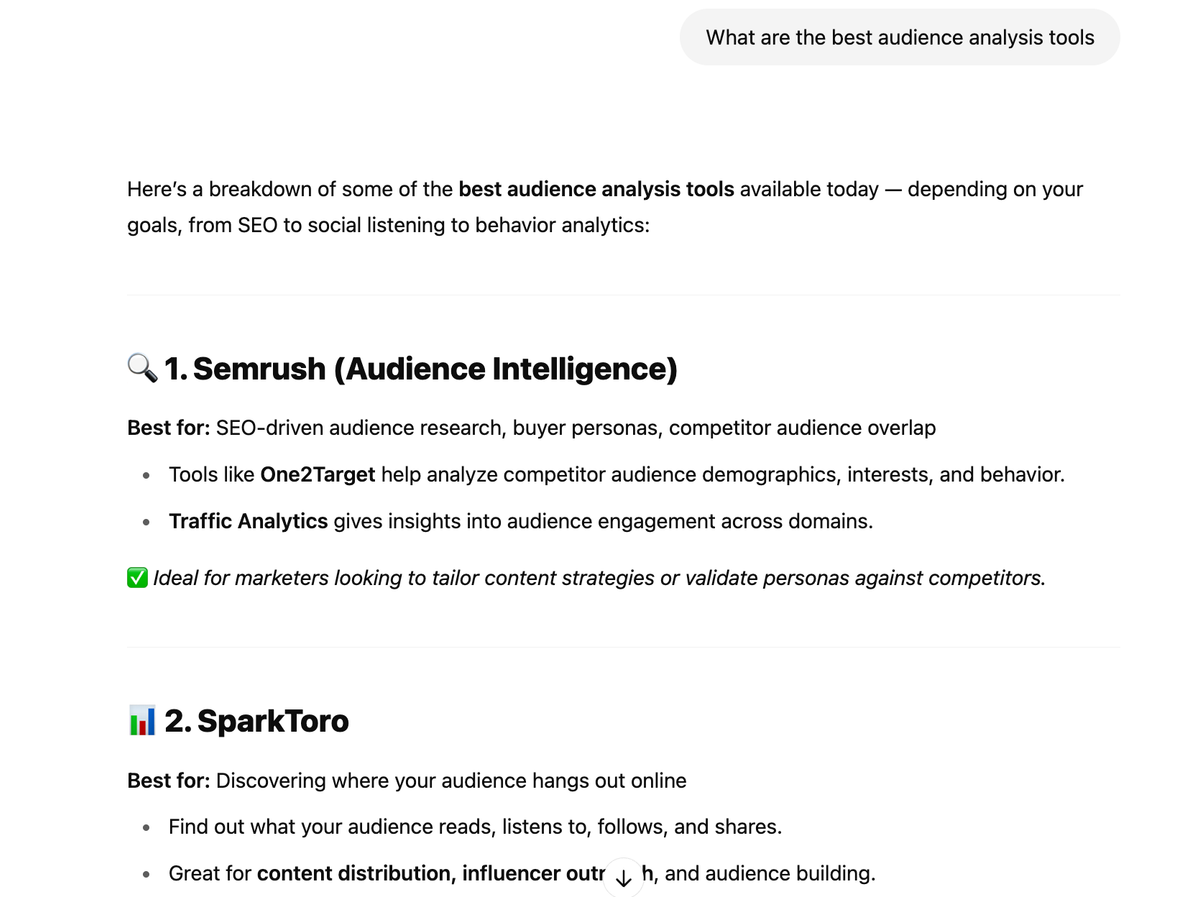 A visibility boost that reinforces SparkToro’s positioning as a go-to authority in audience intelligence.