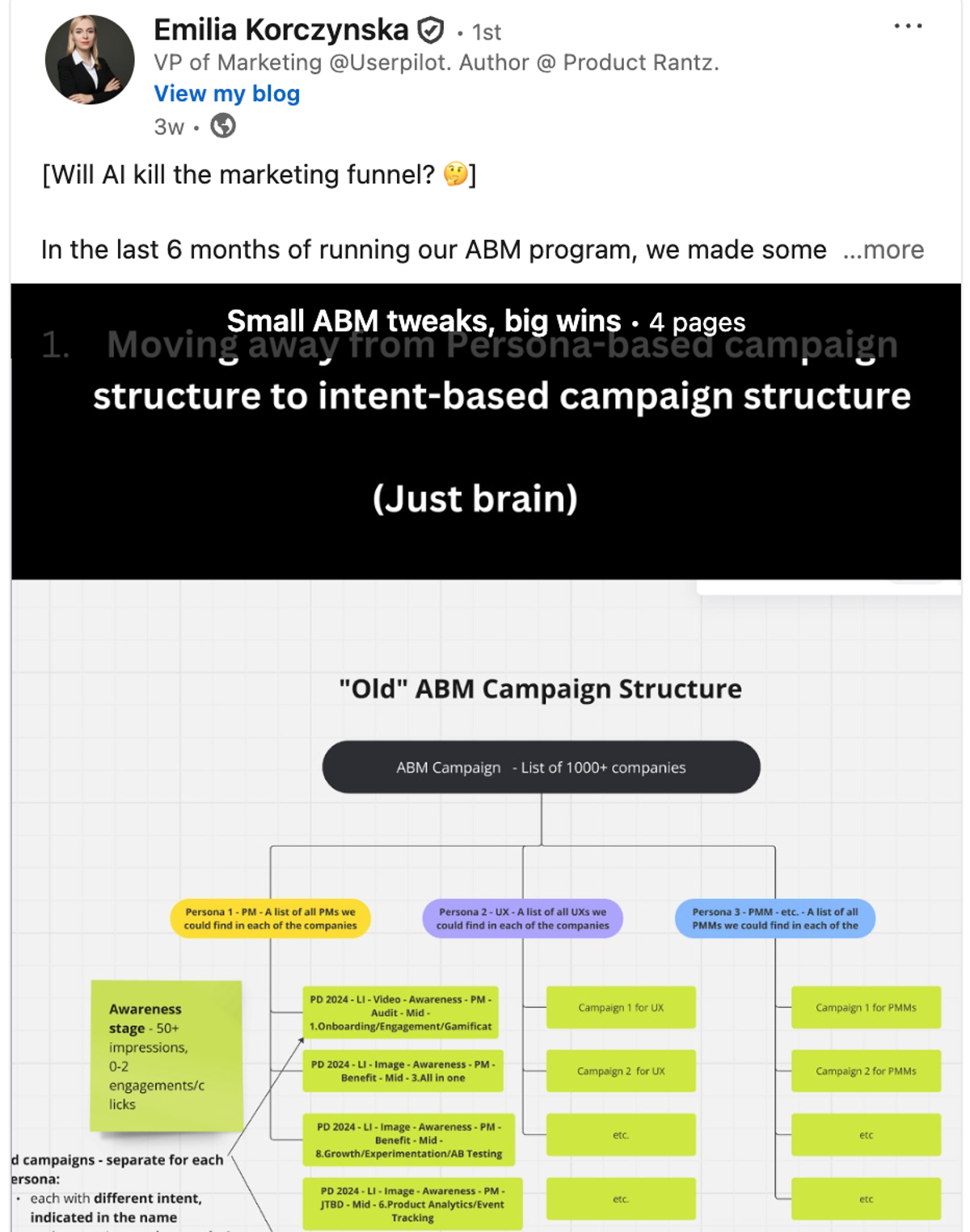 LinkedIn post