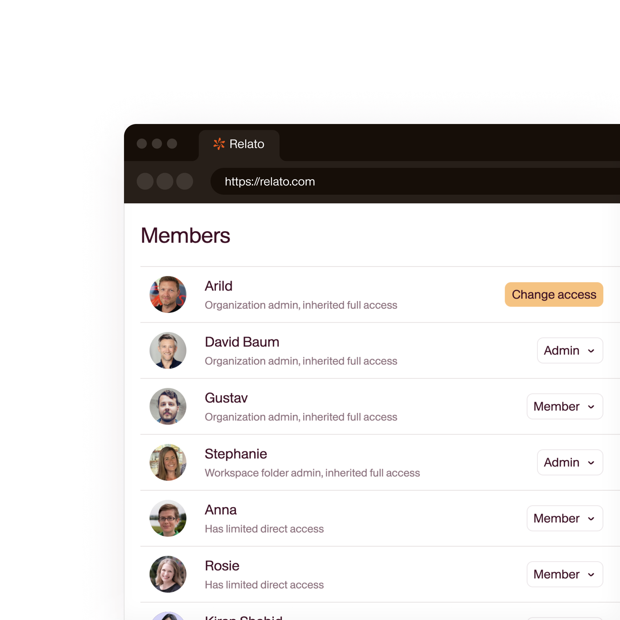 Workspace-level control