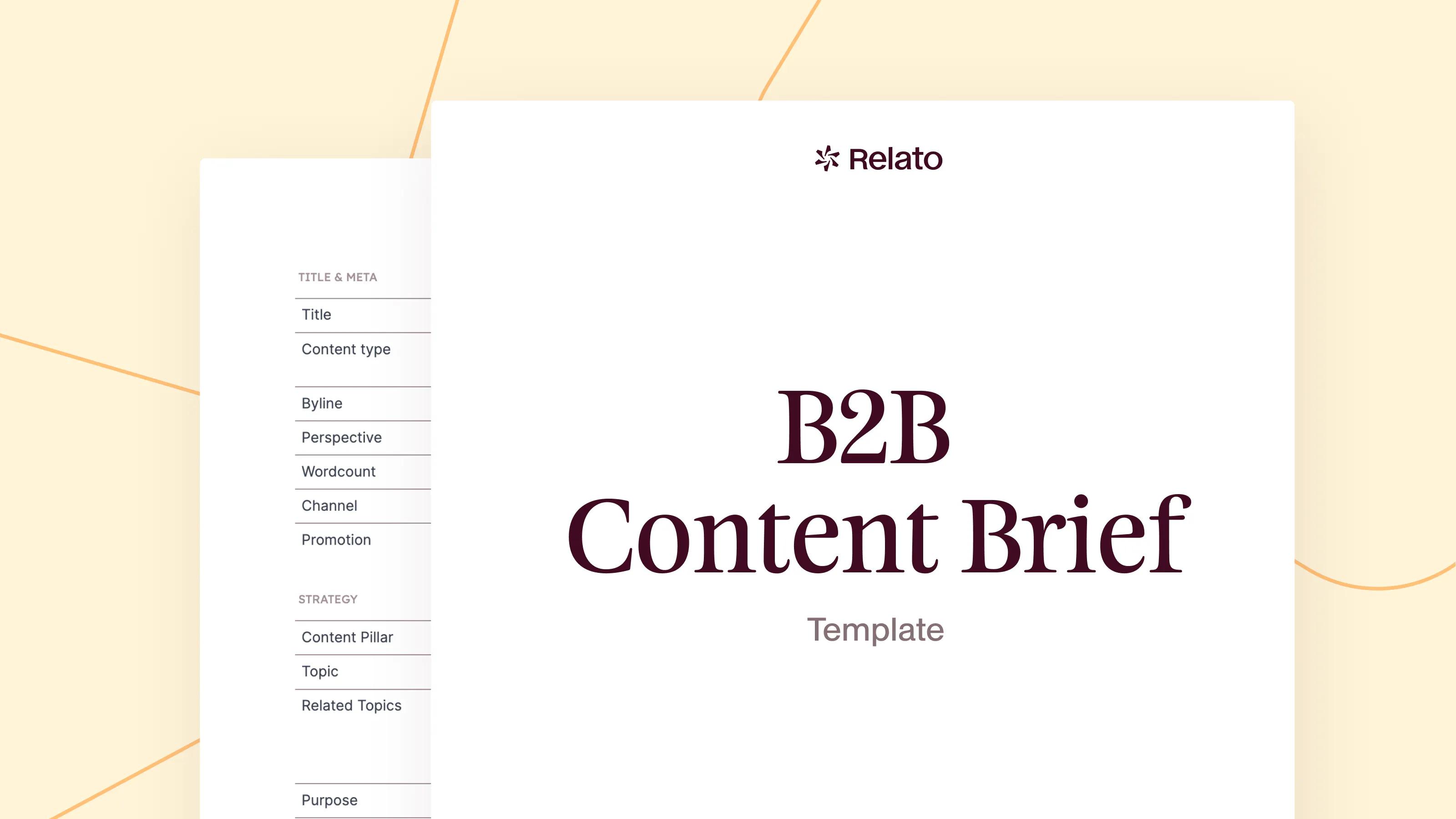 B2B Content Brief Template